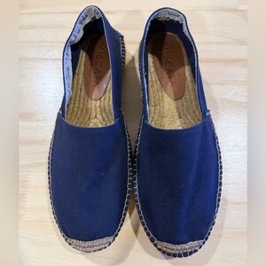 Viscata Barcelona Espadrille Canvas Flats Navy